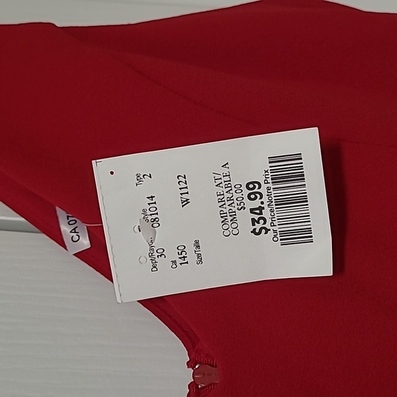 Crystal Sky red sleeveless jumpsuit size XS - Picture 3 of 8